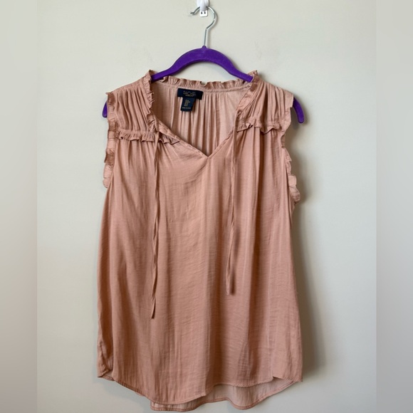 RACHEL Rachel Roy Blush Ruffle Blouse size medium - Picture 1 of 4